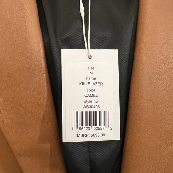 Walter Baker Brown Leather Jacket/Blazer - Picture 4 of 6